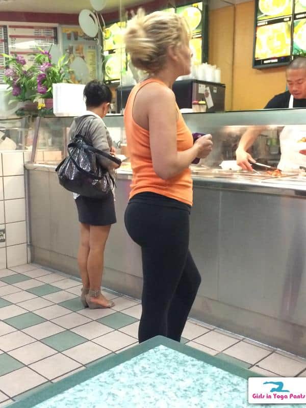 Creep Shot Lunch Time Booty Yoga Pants Girls In Yoga