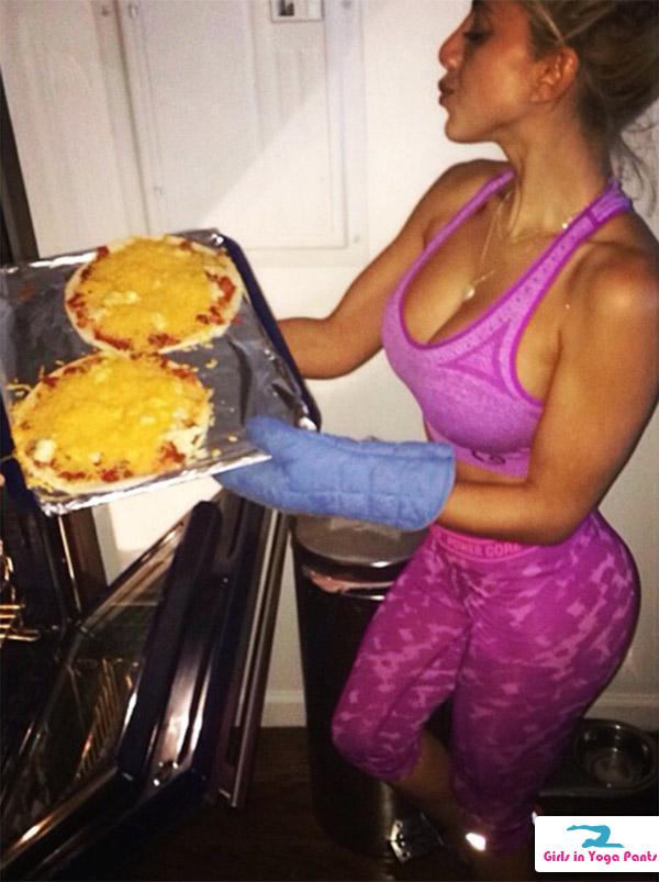 Valeria Orsini Cooking Pizza And Wearing Y