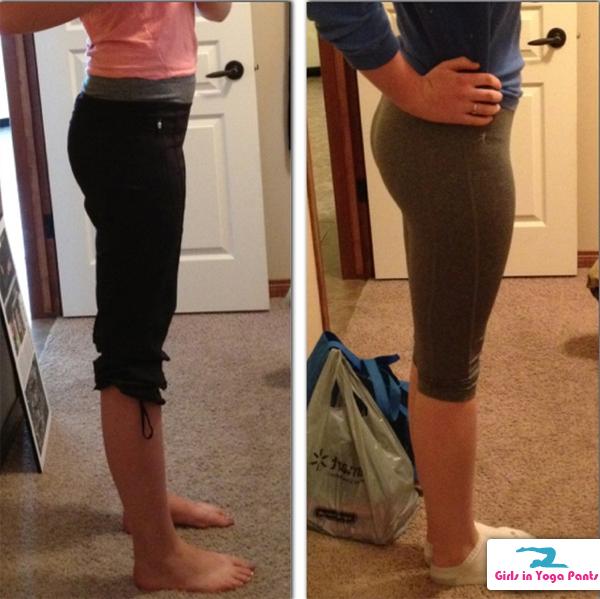 Squats Before And After Yoga Pants Girls In Yoga Pants Big Booty