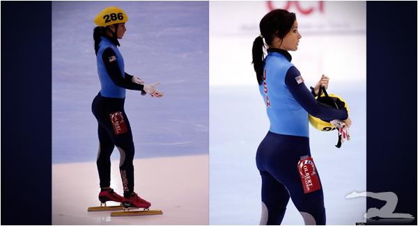 Meet Allison Baver, a speed skater with an epic booty. 