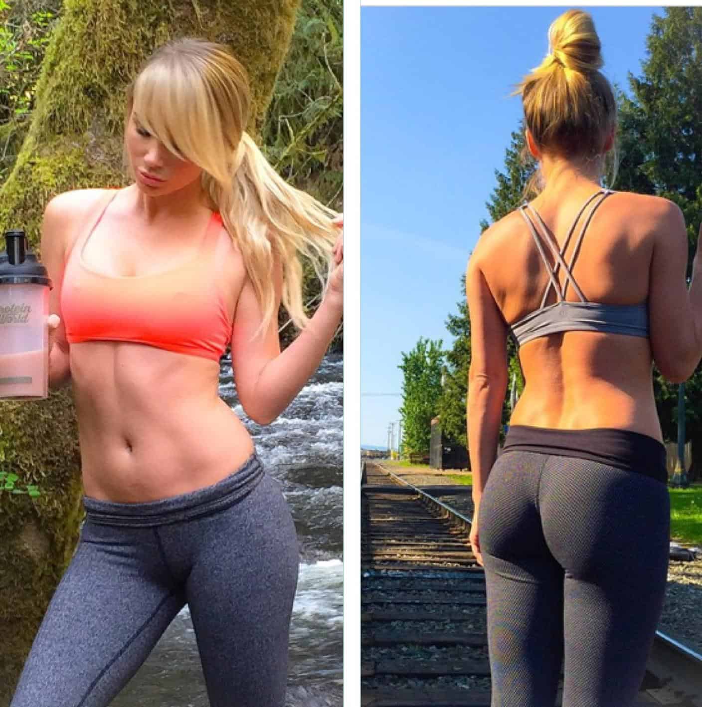 Former Playboy girl in yoga pants - GirlsInYogaPants.com.