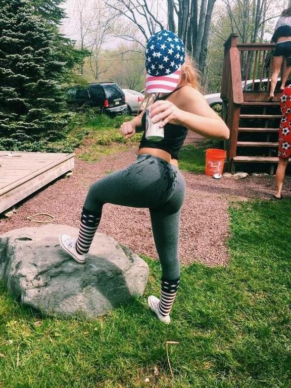 Patriotic Girl In Miller Litesoaked Yoga P