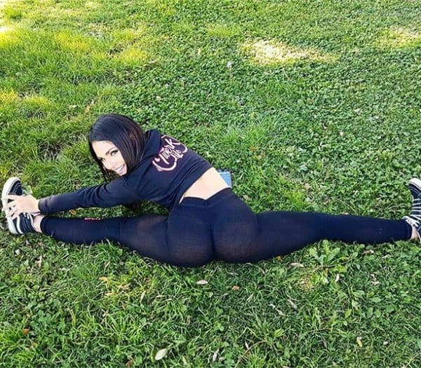 Grassy yoga pants